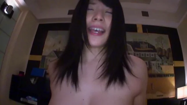 Kinky black-haired teen Ai Uehara does all sexual services for her stud 6