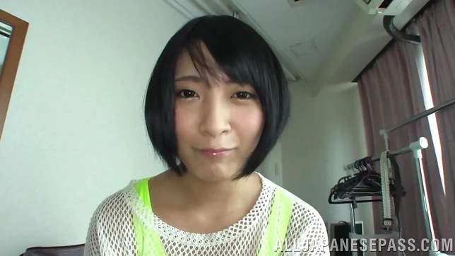 Sexy chick in a short skirt, Miku Abeno boasts of her cock sucking s 6