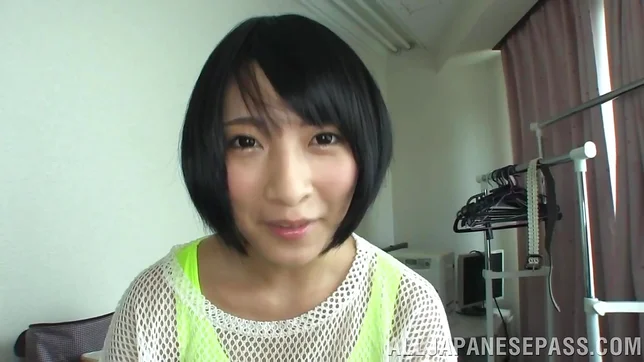 Sexy chick in a short skirt, Miku Abeno boasts of her cock sucking s 6