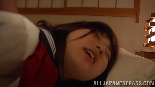 Classy Japanese redhead model Maria Hoshi enjoys doggystyle sex 4