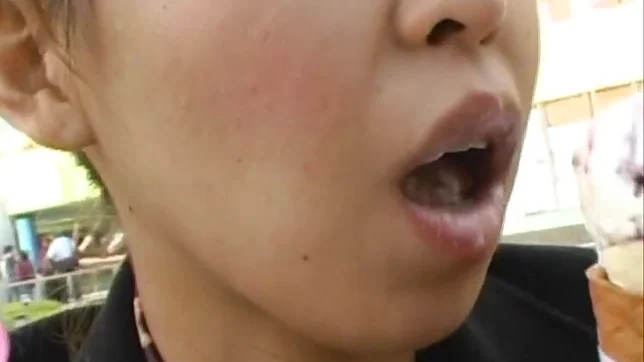 Koharu Hot Asian doll sucks cock in the bath 6