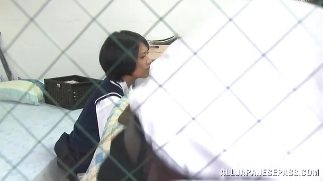 Horny Japanese teen girl has hardcore sex for voyeurs 3