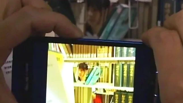 Naughty Schoolgirl Gets Fingered To An Orgasm In A Library 3