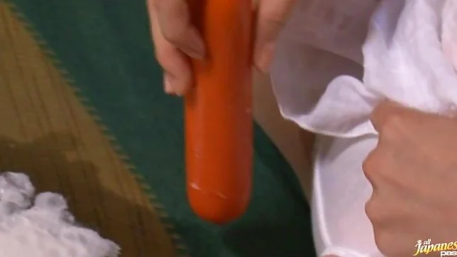 Aoba Itou Asian beauty fondles her pussy while sucking cock