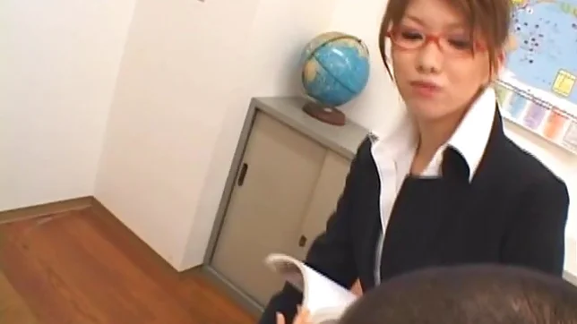 Nami Kimura Naughty Asian teacher sucks cock 2