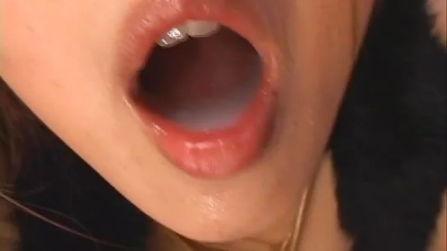 Nasty Asian Nana Aoyama Eats Cum