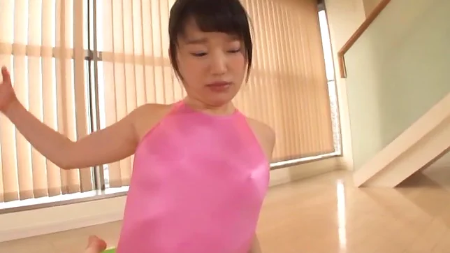 Petite sporty teen Himekawa Yuuna gets dildoed and banged 2