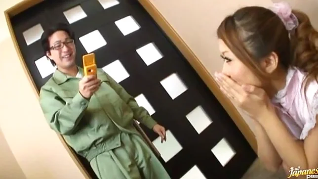 Hibik Ohtsuki is a sexy Japanese babe who enjoys sucking big cock 2