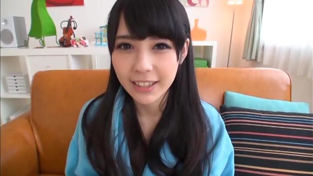 Dark-haired Japanese sweetie Ruka Kanae shows off her small tits 2