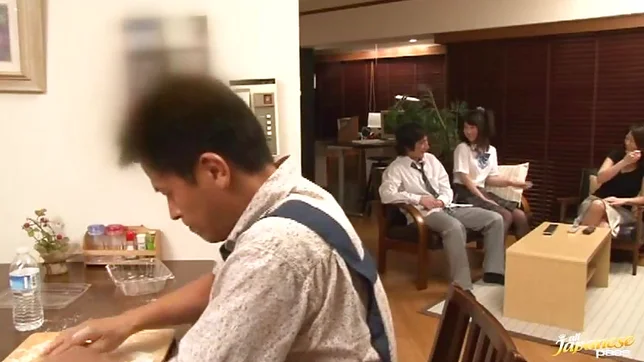 Petite schoolgirl panties pulled off and banged Ayumi Iwasa